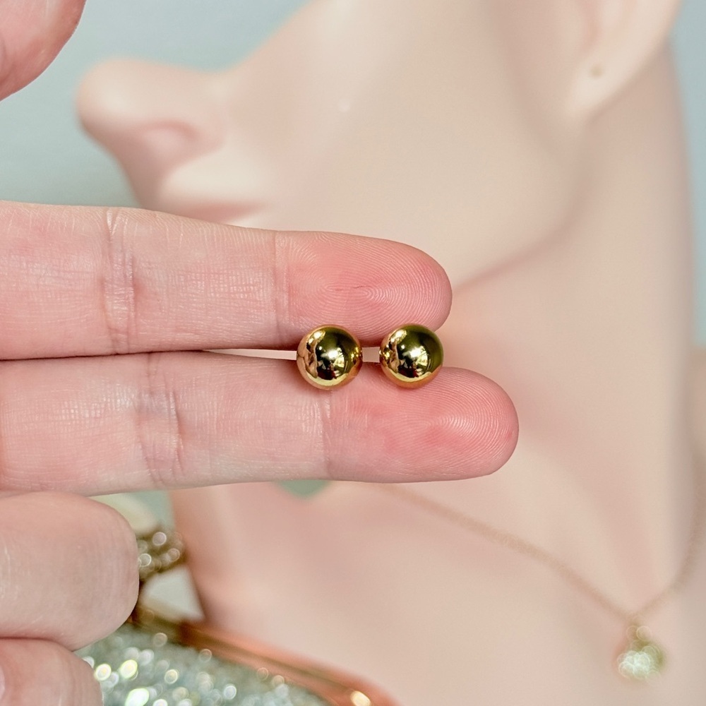 Gold Stud Earrings
